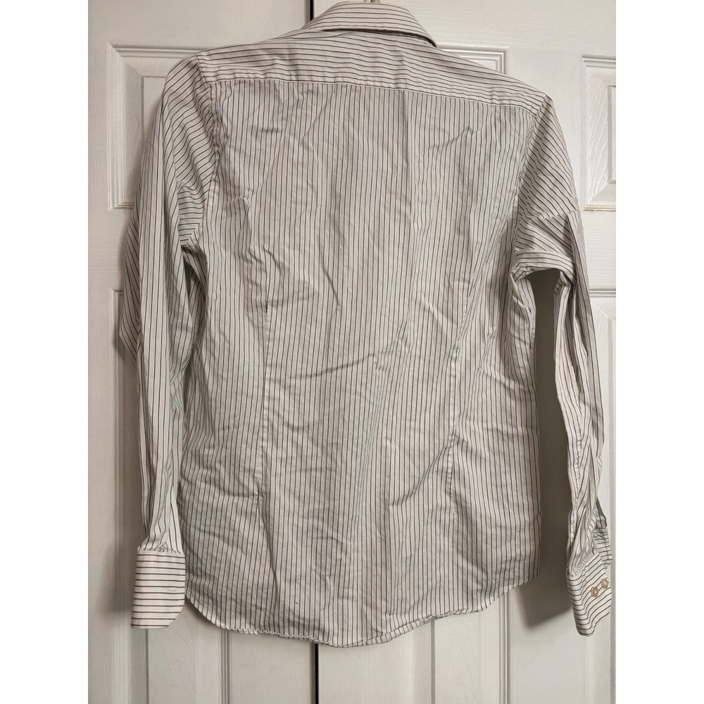 Express Fitted Stretch Cotton Pinstripe  Womens Med Career Casual Business - Picture 5 of 5